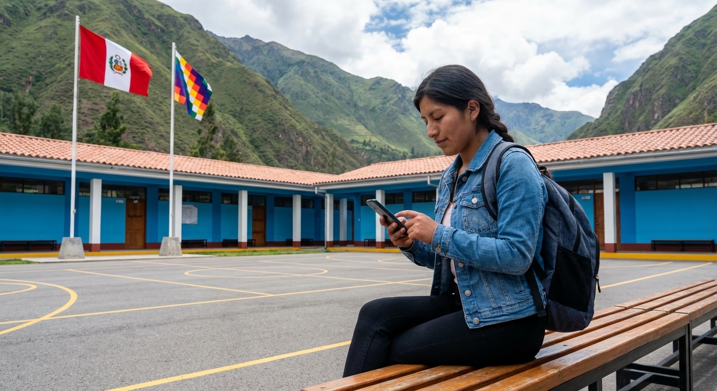 Egresado del instituto actualizando su información profesional