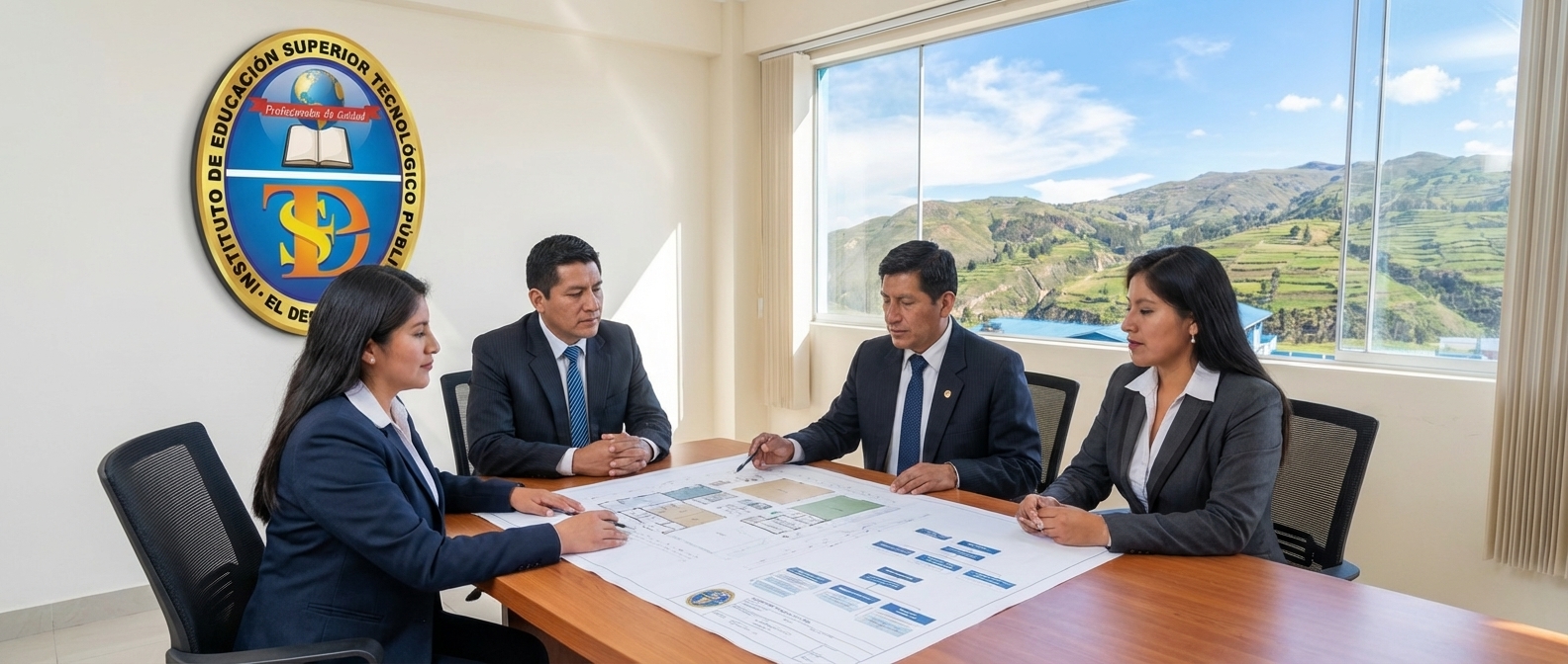 Consejo directivo planificando la gestión institucional